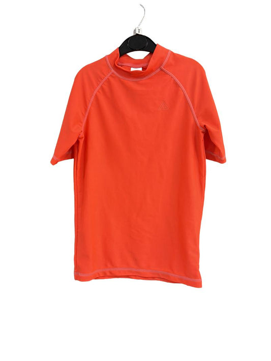 Preloved Next - Neon Orange Short-sleeved Sun Protection Swim Shirt (9-10y)