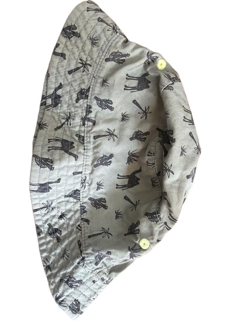 Preloved Manguun - Green Desert Camel Bucket Hat (3-4y, 4-5y)