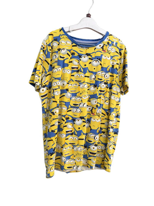 Preloved Marks & Spencer - Yellow Blue Minions Short-sleeved Pyjama Set (13-14y)