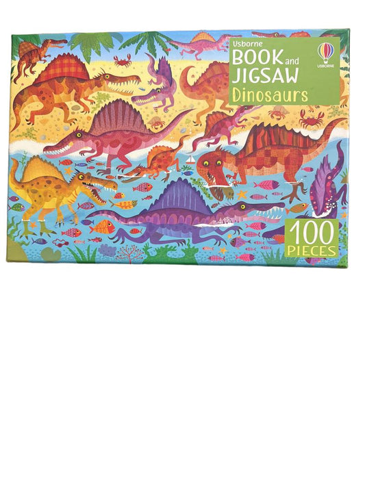 Preloved Toys - Dinosaurs Book And Jigsaw - Usborne
