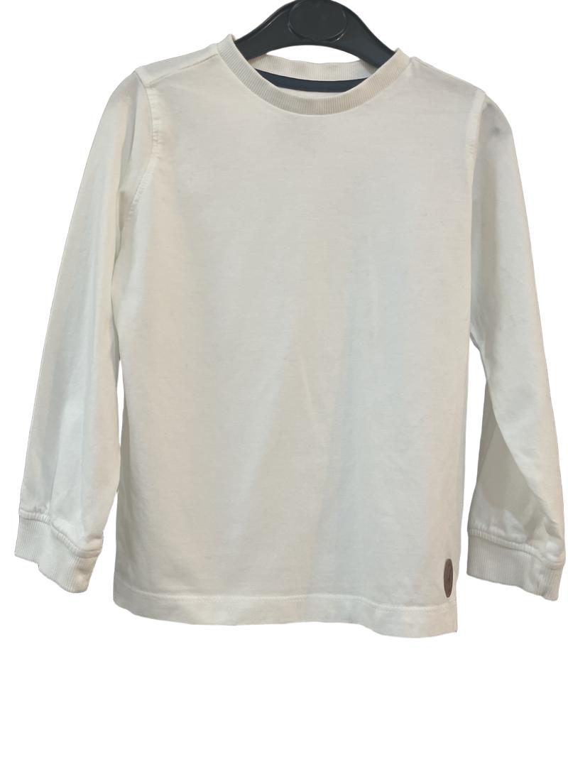 Preloved Mothercare - White Long-sleeved T Shirt (5-6y)