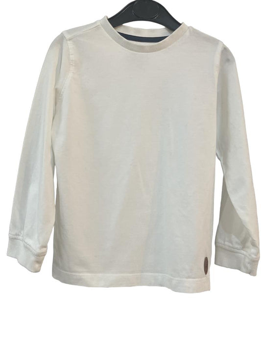 Preloved Mothercare - White Long-sleeved T Shirt (5-6y)