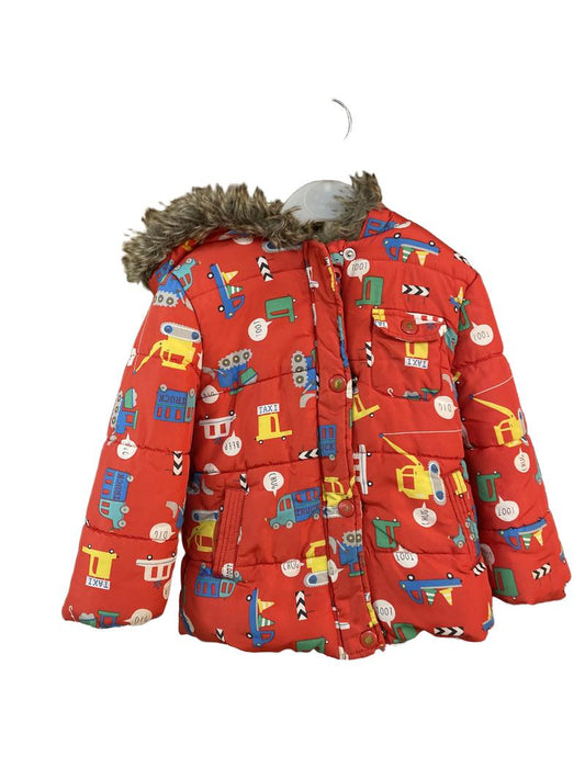 Preloved Mothercare - Red Vehicle Construction Jacket (18-24m)