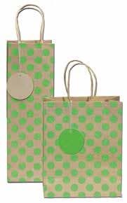 Neon Kraft Glitter Dots Gift Bags Spring Easter Mother's Day