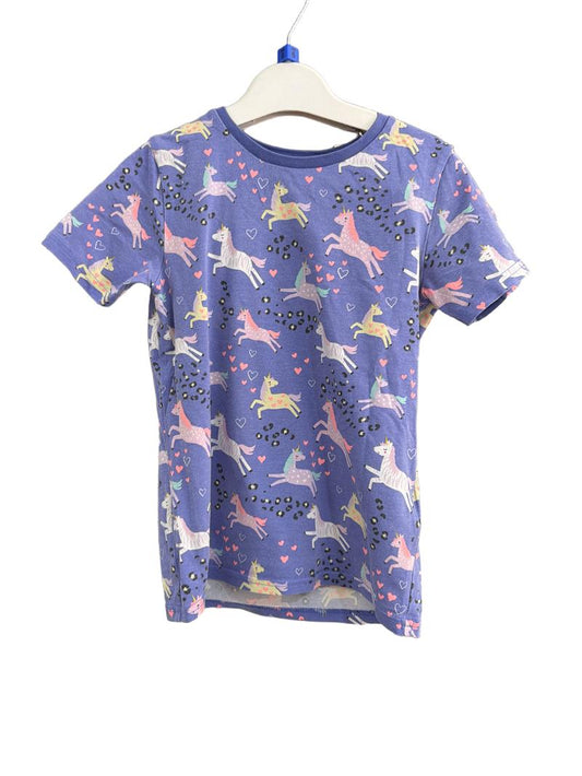Preloved Marks & Spencer - Purple Unicorn Short Sleeve Pyjama Set (6-7y)