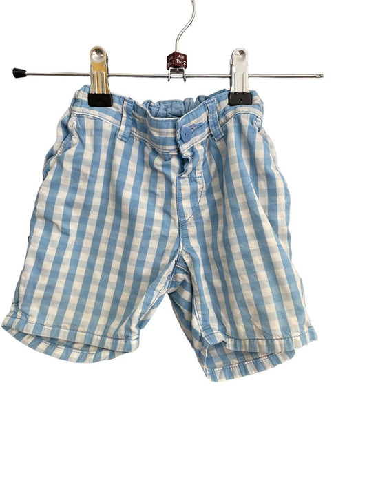 Preloved H&M - Blue White Gingham Shorts (18-24m)