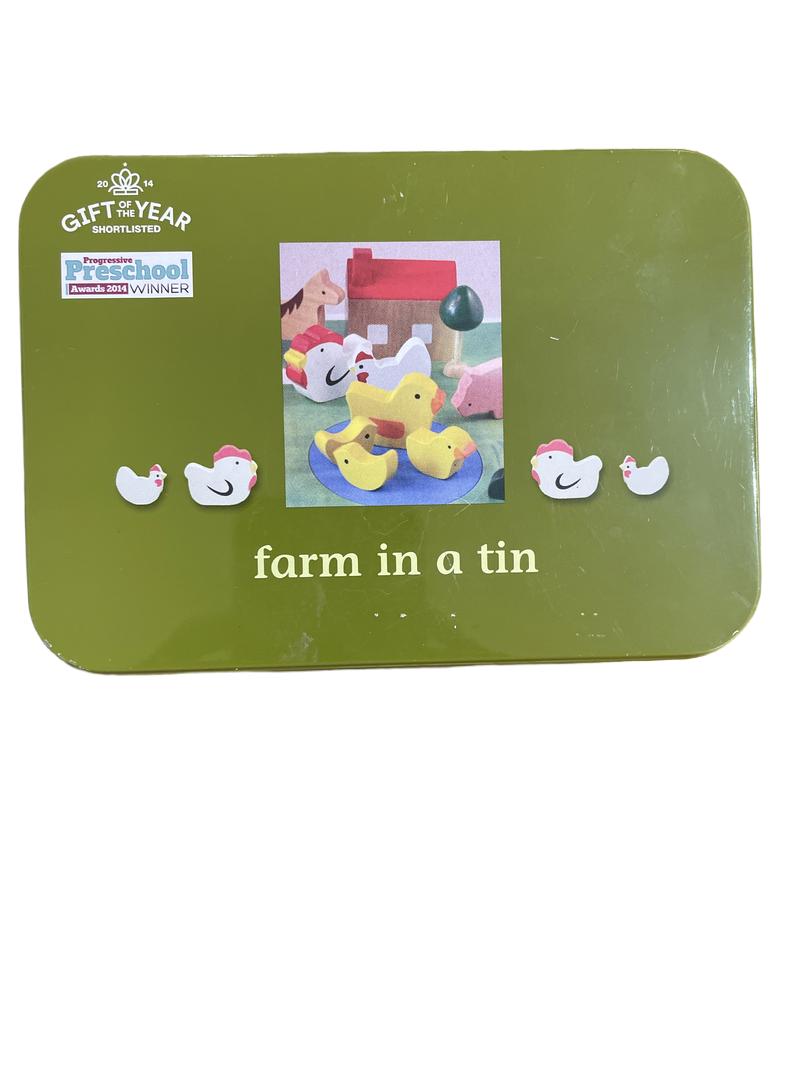 Preloved Toys - Farm In A Tin - Apples To Pears