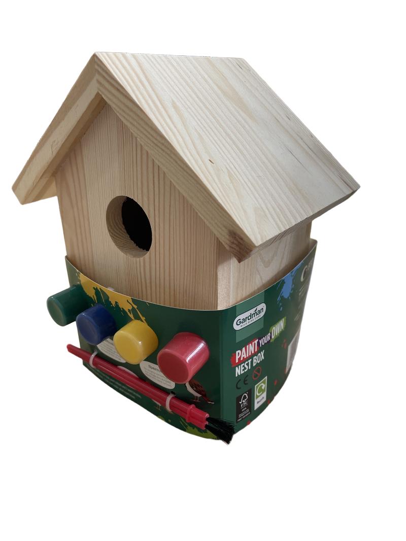 Preloved Paint Your Own Nest Box, NEW - Gardman