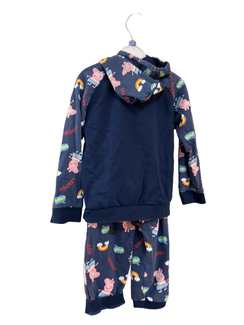 Preloved ABD Ltd - Navy Peppa Pig Hoodie Joggers Tracksuit Outfit (3-4y)