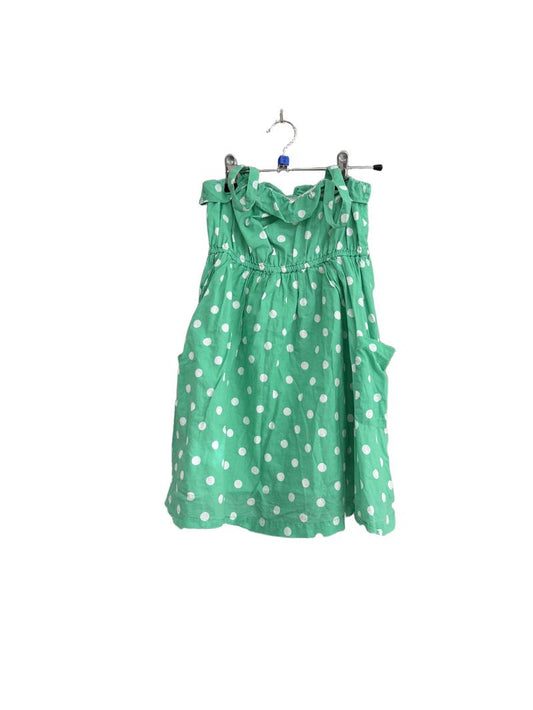Preloved Mini Boden - Green Polka Dot Sun Dress (6-7y)