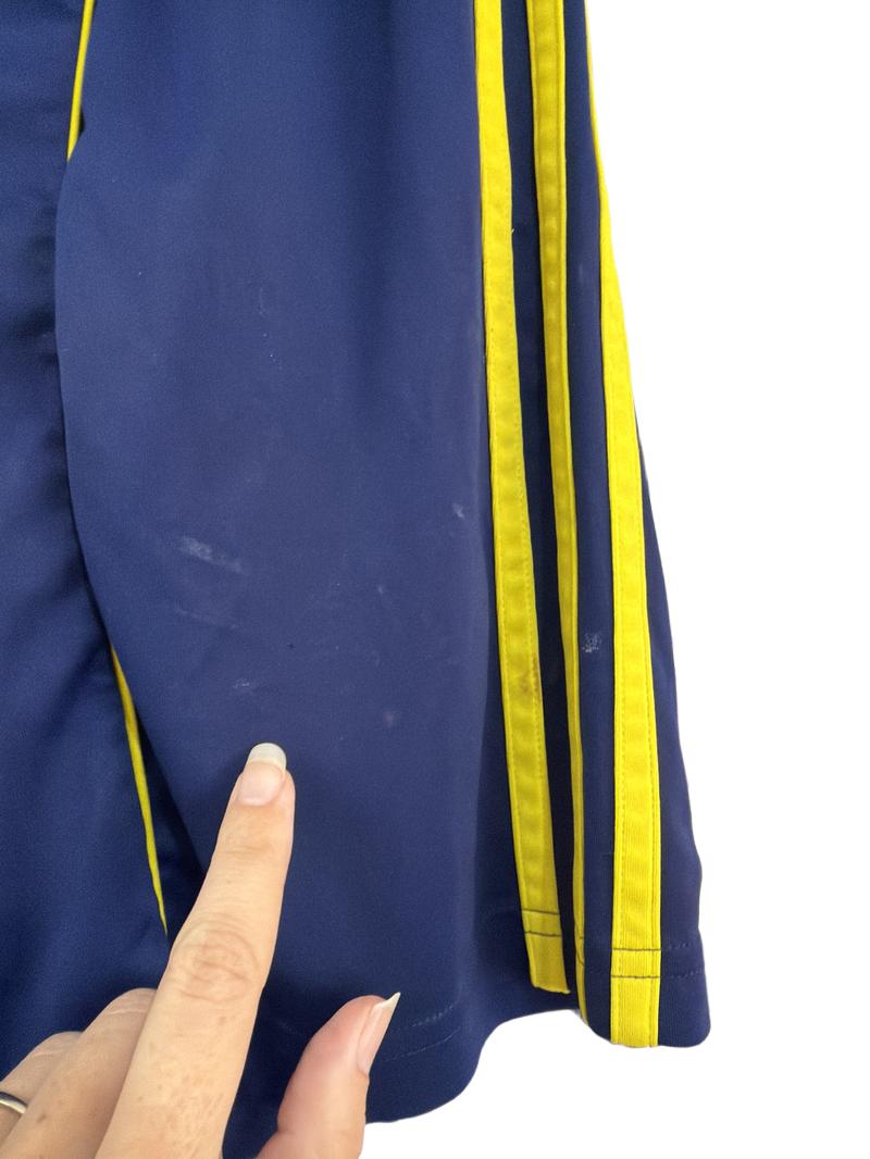 Preloved Adidas - Navy And Yellow Scotland Football Shorts. (9-10y)