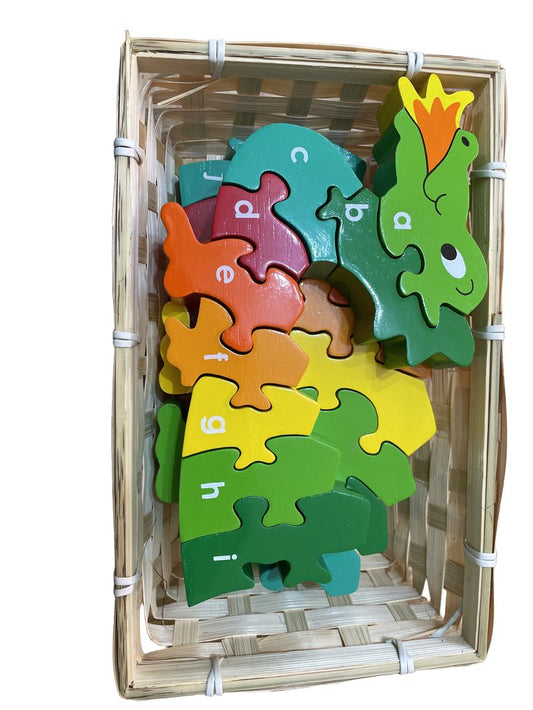 Preloved Dragon Alphabet Wooden Puzzle - Lanka Kade