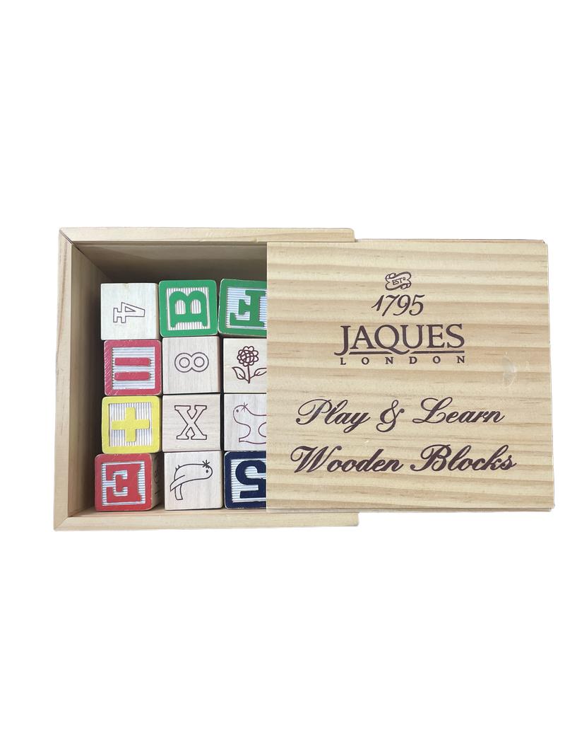 Preloved Toys - Play And Learn Wooden Blocks - Jaques London