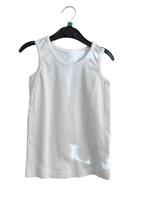 Preloved Marks & Spencer - White Vest (5-6y)