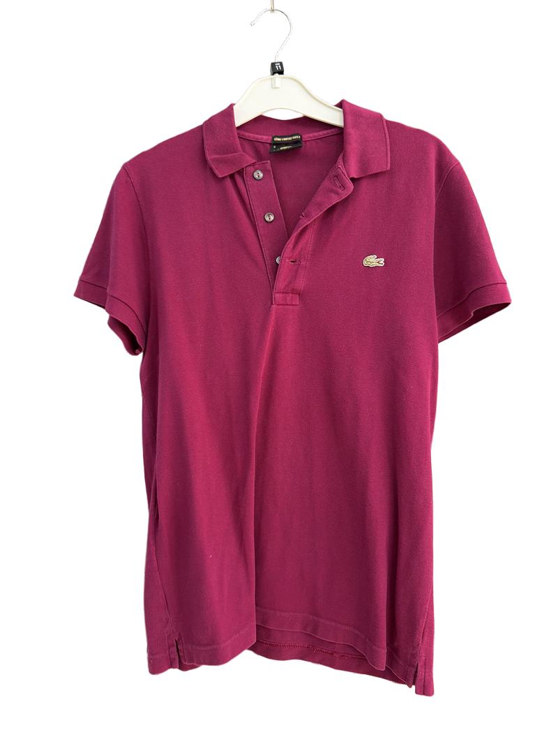 Preloved Lacoste - Maroon Polo Shirt, Slim Fit, SP 3 (11-12y)