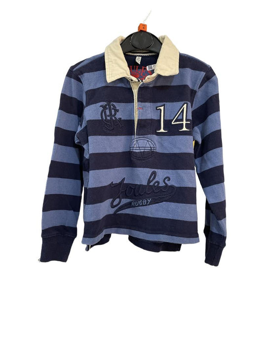 Preloved Joules - Blue Stripe Rugby Shirt (4-5y)