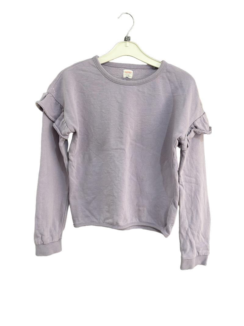Preloved John Lewis - Purple Jumper. Ruffle Sleeve. (12-13y)