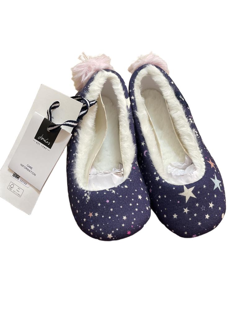 Preloved Joules - Navy Star Slippers, UK XS, NEW With Tags (8 UK, 9 UK)