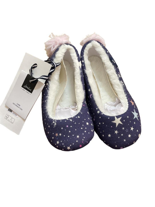 Preloved Joules - Navy Star Slippers, UK XS, NEW With Tags (8 UK, 9 UK)