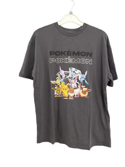 Preloved Marks & Spencer - Grey Pokemon Graphic T Shirt (12-13y)