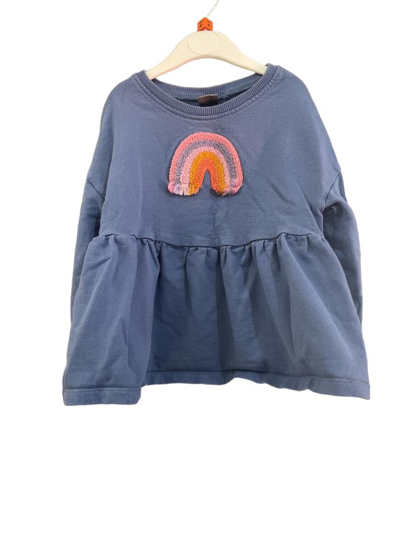 Preloved Next - Blue Rainbow Long Sleeve Top. (4-5y)