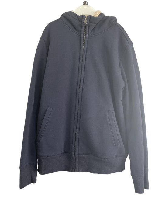 Preloved Uniqlo - Navy Fur-lined Zip Hoodie (11-12y)