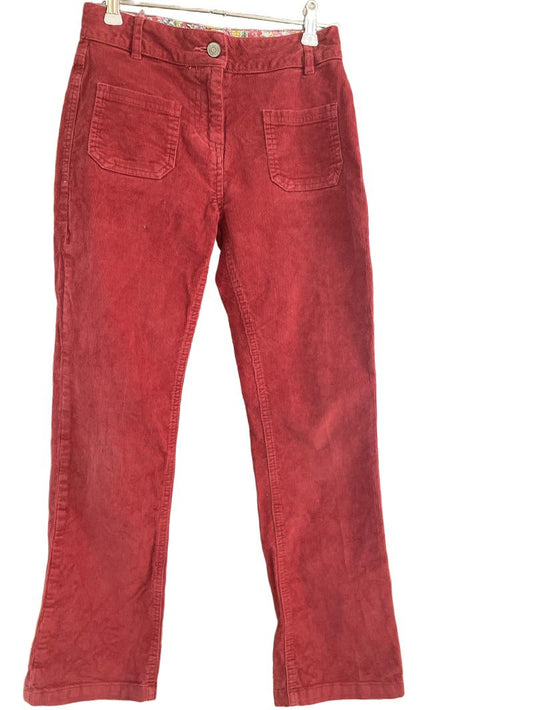 Preloved Boden - Red Corduroy Trousers (11-12y)