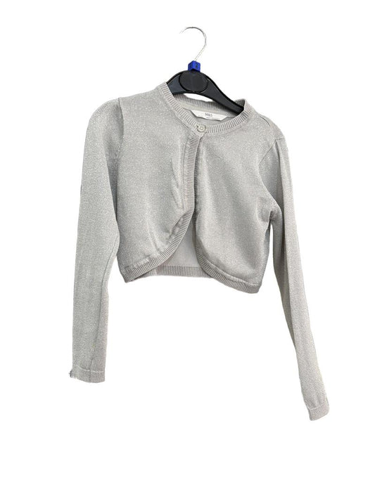 Preloved Marks & Spencer - Silver Sparkle Bolero Cardigan (6-7y)