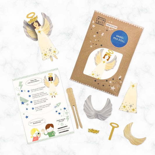 Make Your Own Angel Peg Doll