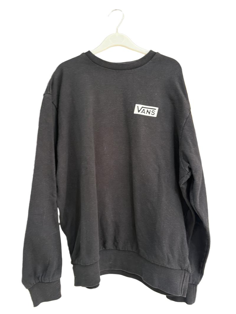Preloved Vans - Black Vans Sweatshirt (13-14y)