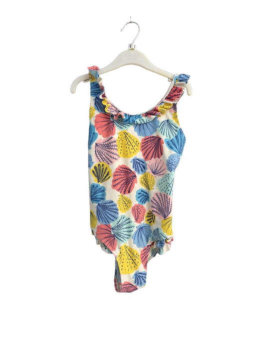 Preloved John Lewis - Pastel Shell Print One Piece Swimsuit (9-10y)