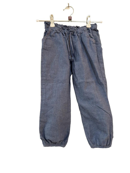 Preloved John Lewis - Blue Lightweight Drawstring Trousers (2-3y)