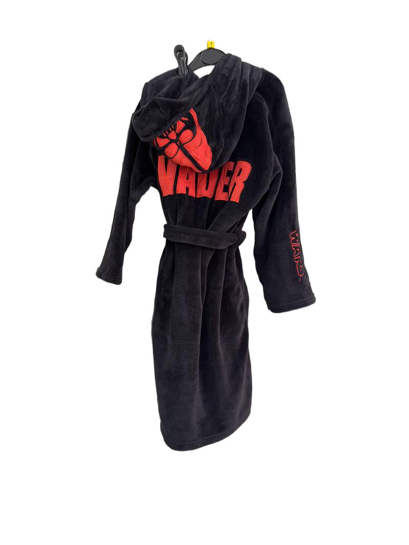 Preloved Marks & Spencer - Black Fleece Star Wars Vader Dressing Gown Robe (7-8y)