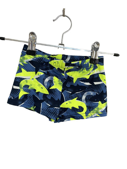 Preloved Naibaiji - Blue Neon Yellow Shark Boy Swim Suit