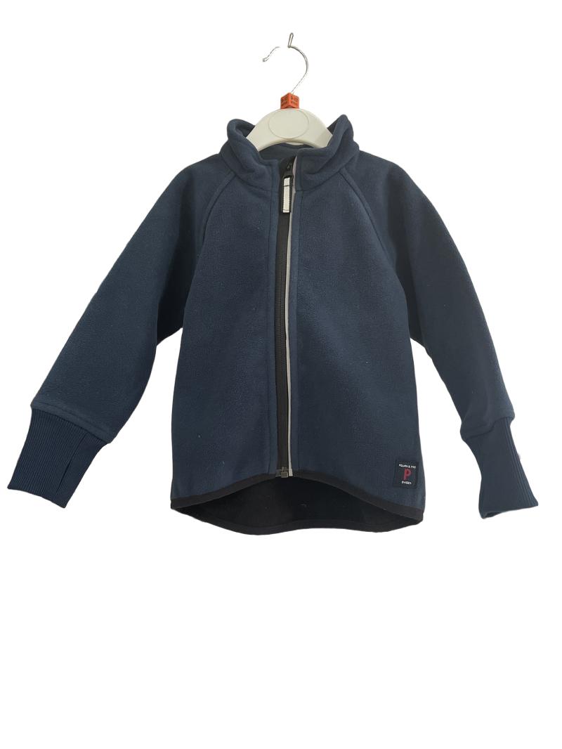 Preloved Polarn O. Pyret - Navy Fleece Jacket (9-12m)