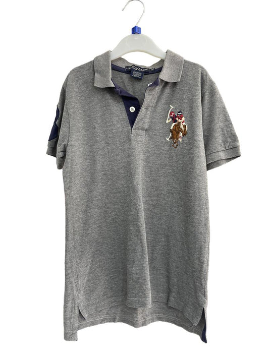 Preloved U.S. Polo Association - Gray Polo Shirt, X Small (6-7y)