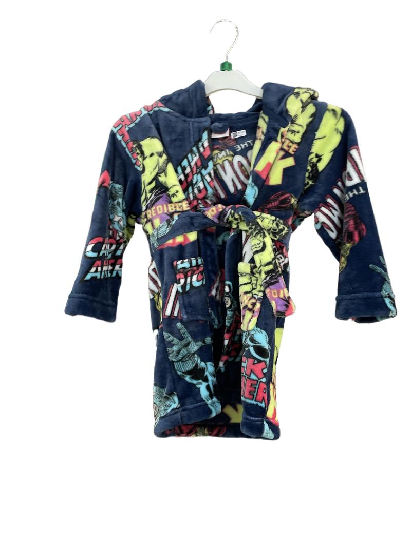 Preloved Marvel - Navy Avengers Fleece Dressing Gown (5-6y)