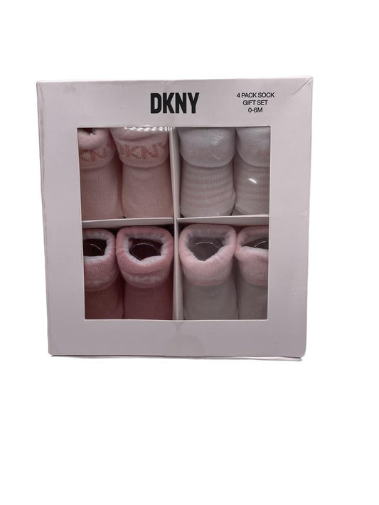 Preloved DKNY - 4 Pack Sock Gift Set, NEW In Box (0-6m) - Accessories