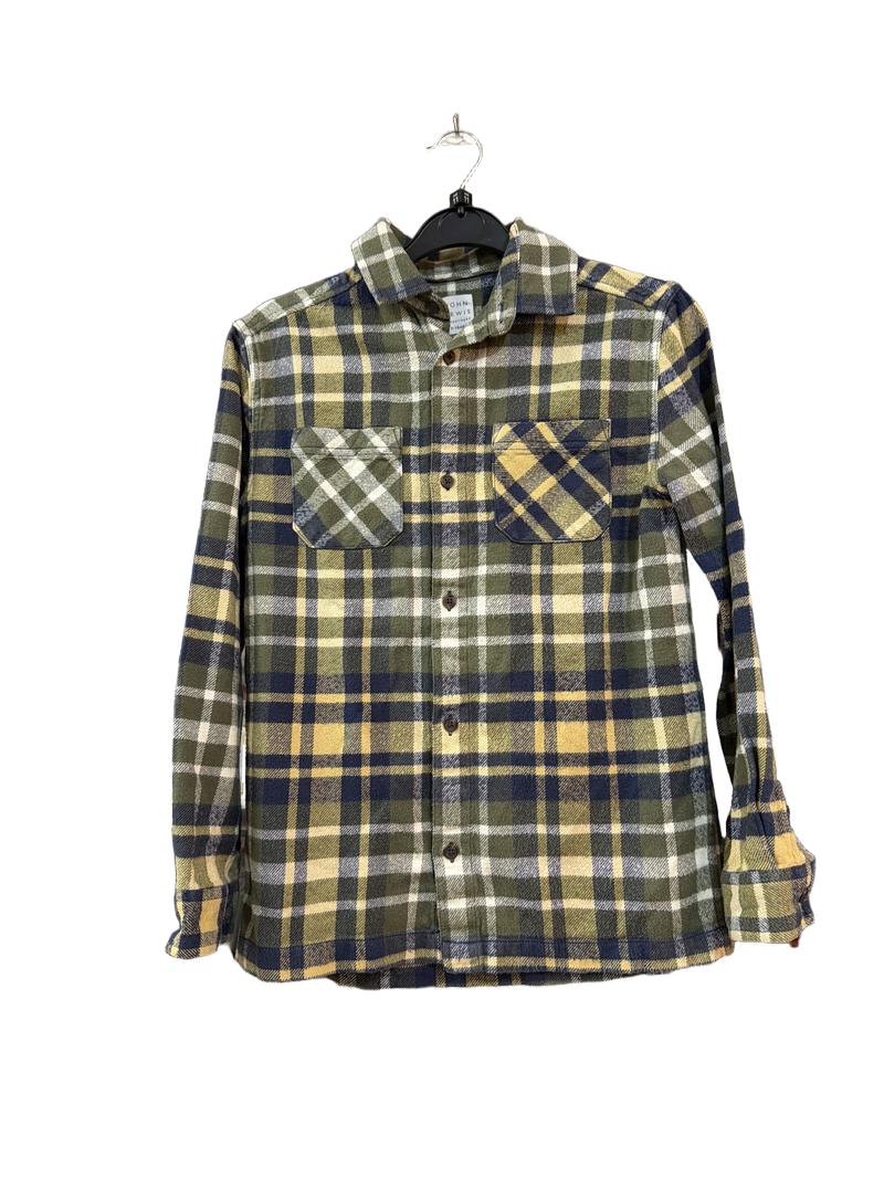 Preloved John Lewis - Green Check Long-sleeved Shirt. (11-12y)
