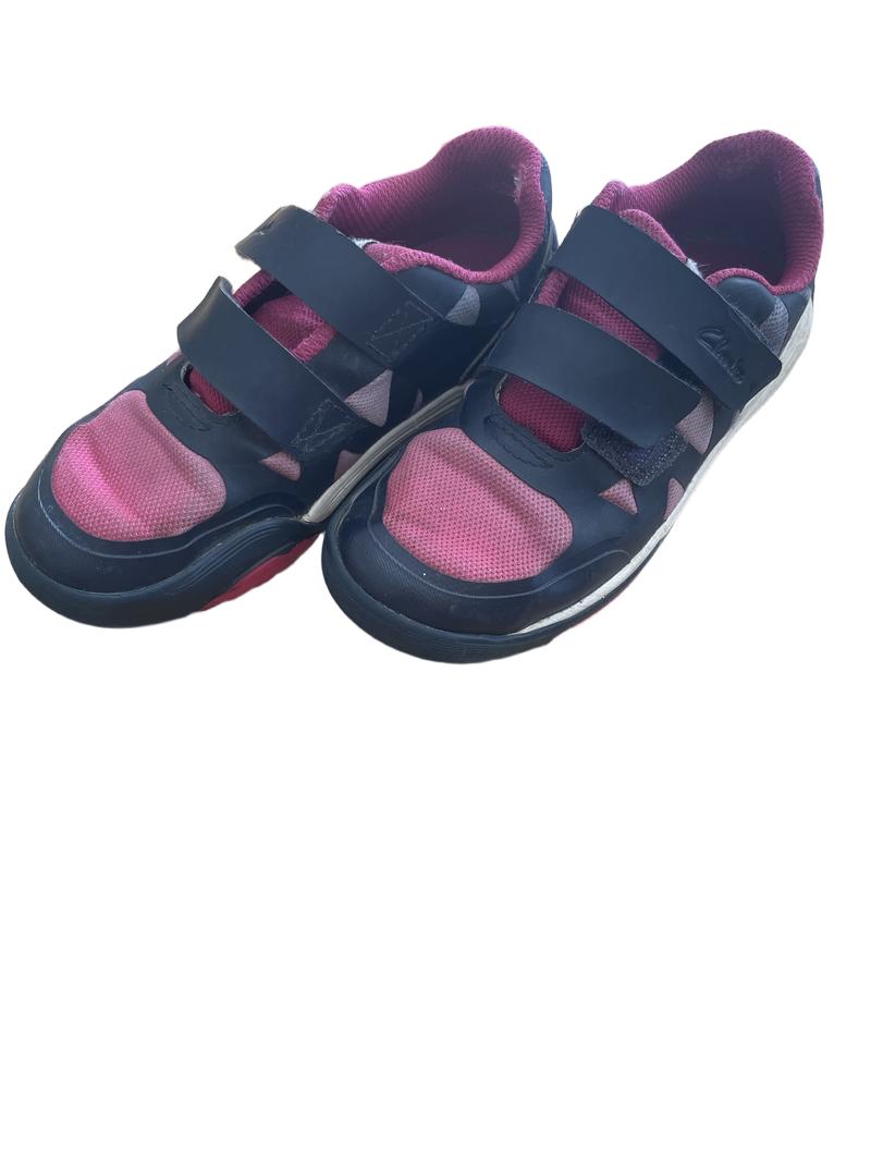 Preloved Clark's - Pink And Black/Navy Trainers. (10 UK)