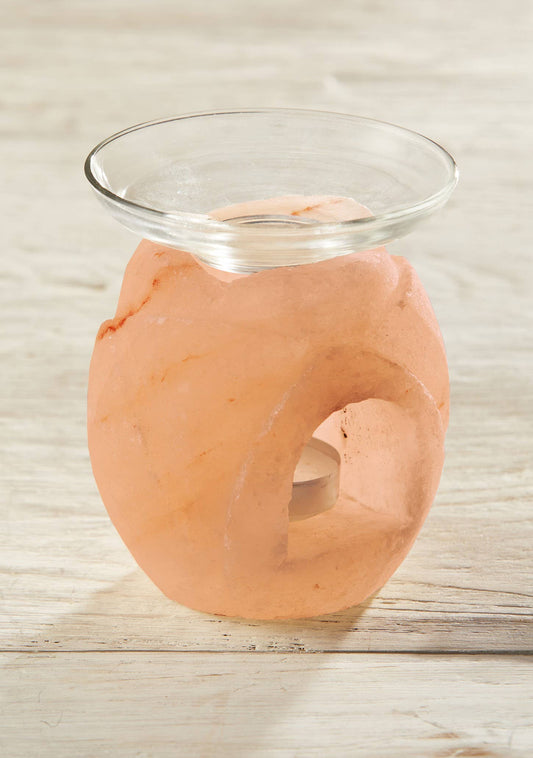 Himalayan Salt Flower Shaped Oil Burner 10 X 10 X 125Cm 5Cm
