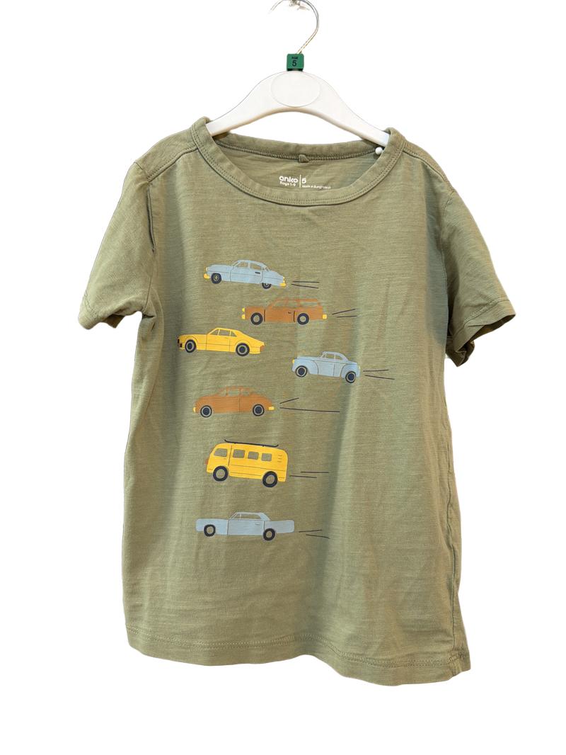 Preloved Anko - Green Vehicle Graphic T Shirt (5-6y)
