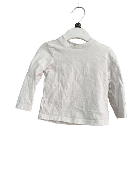 Preloved John Lewis - White Long-sleeved Top (3-6m)