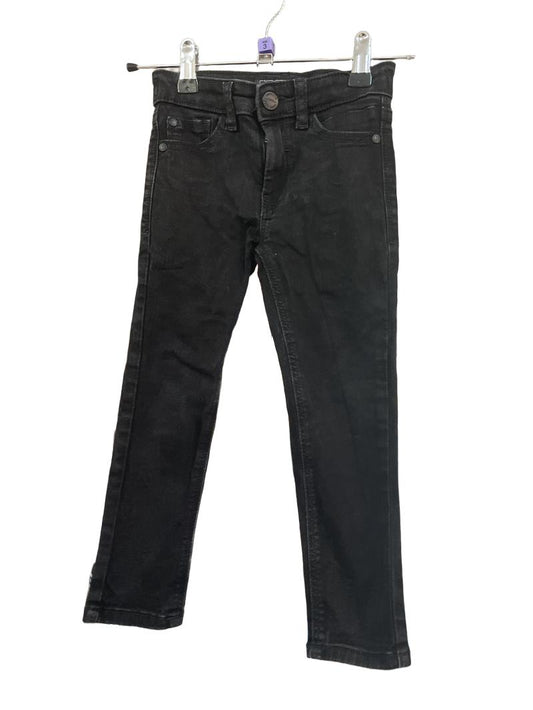 Preloved Next - Black Skinny Jeans With Adjustable Waist. (3-4y)