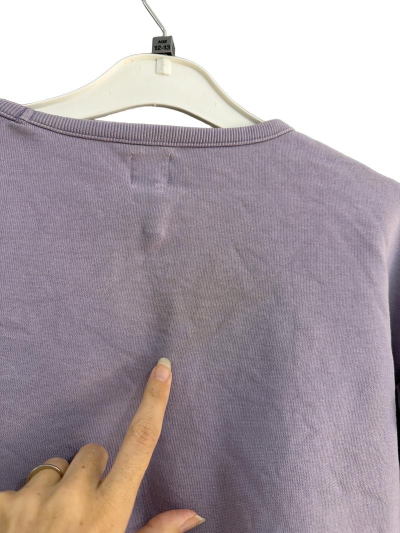 Preloved John Lewis - Purple Jumper. Ruffle Sleeve. (12-13y)