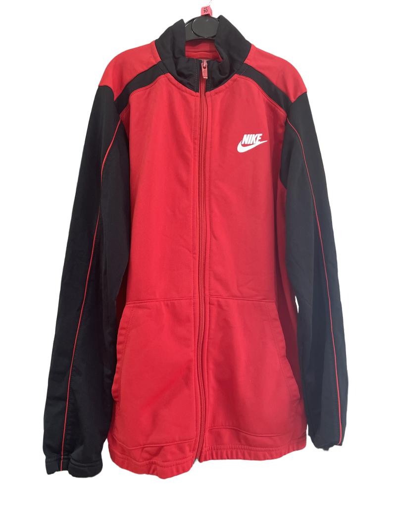 Preloved Nike - Red And Black Nike Jacket. (10-11y)