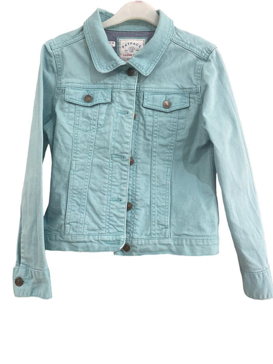 Preloved Fatface - Turquoise Jean Jacket (10-11y) - Top