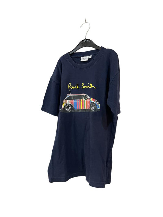 Preloved Paul Smith London - Navy Mini Car T Shirt, XL