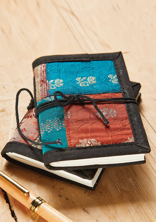 Brocade Covered Handmade Paper Notebook