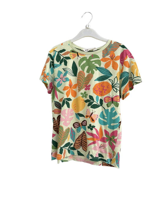 Preloved H&M - Multicolour Tropical Print T Shirt (9-10y)